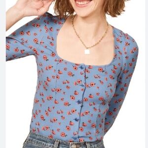 Reformation Jorja Square neck top